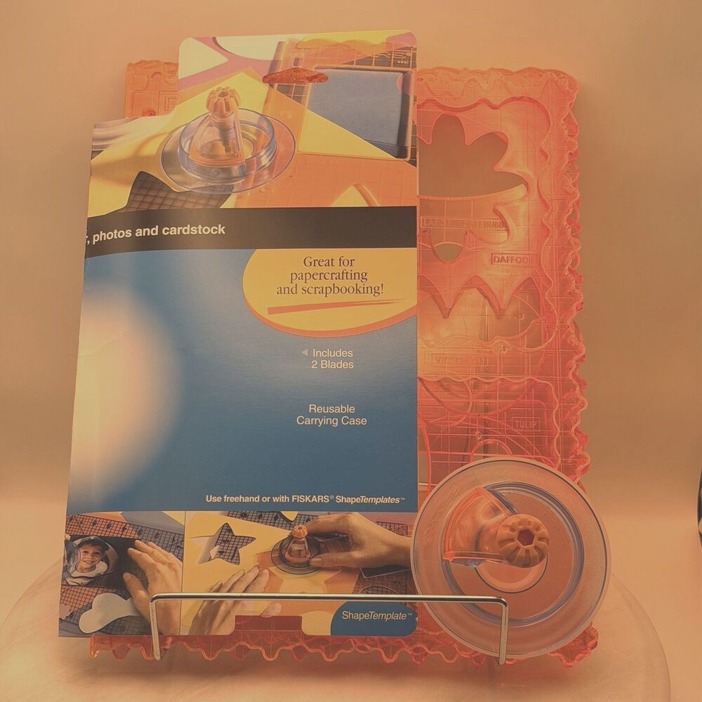 Fiskars ShapeCutter Scrapbooking Tool Lot 6 ShapeTemplates Borders Flowers Craft